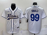 Men's Los Angeles Rams #99 Aaron Donald White Stitched Cool Base Nike Baseball Jersey